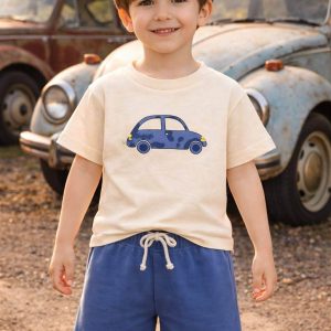 Детски летен комплект от две части „Vintage Car“