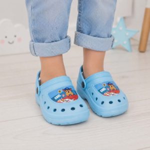 Детски Чехли тип „Крокс“ – Пес Патрул (Paw Patrol), Светлосини Детски Чехли тип „Крокс“ – Пес Патрул (Paw Patrol), Светлосини