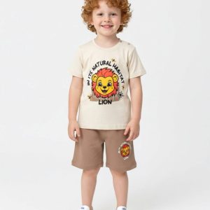 Детски летен комплект „Little Lion“ – Тениска и шорти
