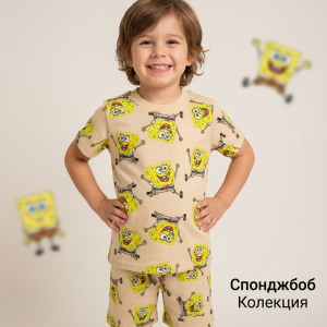 Детски летен комплект от две части „Спондж Боб