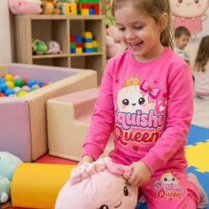 Комплект с блуза с дълъг ръкав и долнище „Squishy Queen
